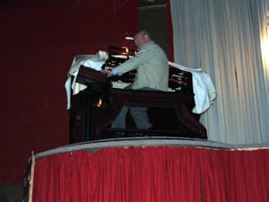 Mr Bill playing the organ. 