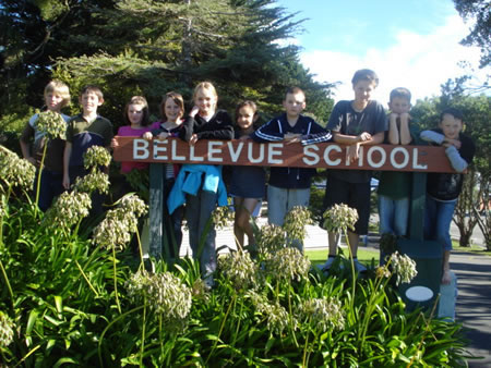 Bellevue School project team photo. 