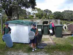 This is the recycle rubbish area.