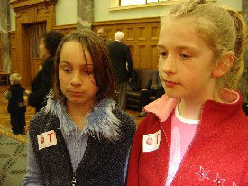 Some students at the book launch. 