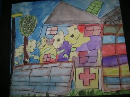 Daniel's Painting of the Community Hospital. 