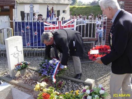 James Stellin's grave in the village cemetery. 