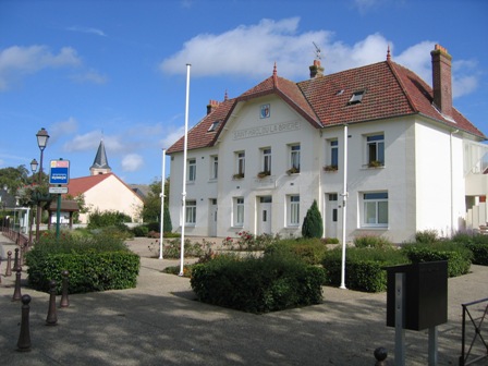 Le Mairie or office of the Mayor of Saint Maclou la Briere. 