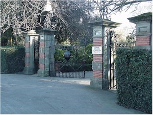 Gates at the front of Oamaru gardens