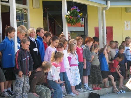 We were a bit excited and nervous in front of a large crowd. 