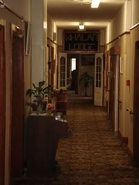 The inside Whalan Lodge. 