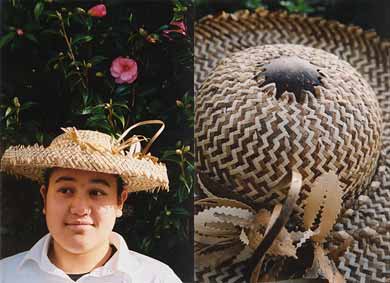 Louise in her Niuean hat