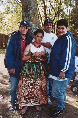 Pauli and his family on Festival Day 2004. 