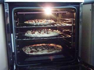 Cooking: In the oven.