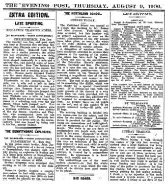 Newspaper report. 